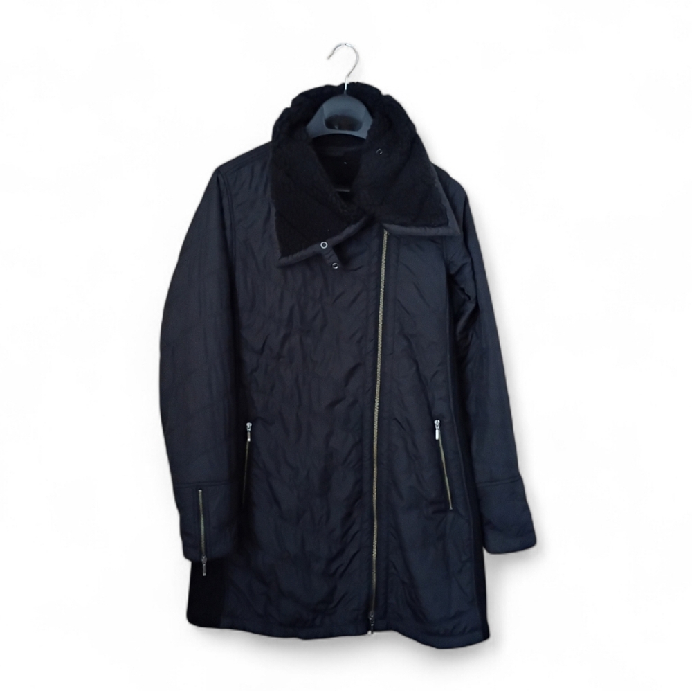 Prana Women's Quilted Puffer black Winter Coat